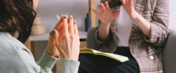 female psychologist and patient, general therapy session